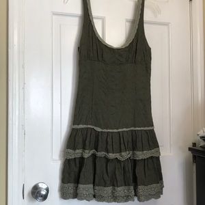 Green free people dress